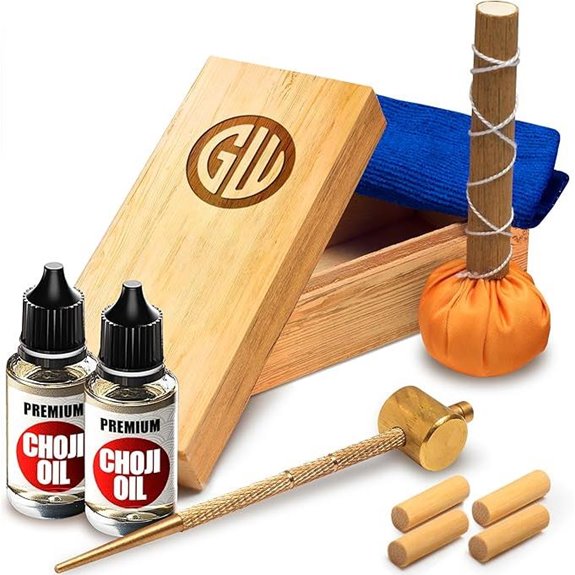 Sword Katana Cleaning Kit with Oil and Accessories