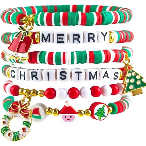 OHOME 6 Pack Bracelets for Teens Women Christmas Gifts