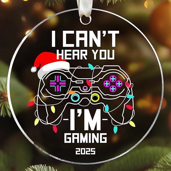 Gaming Christmas Ornaments for Men & Teens