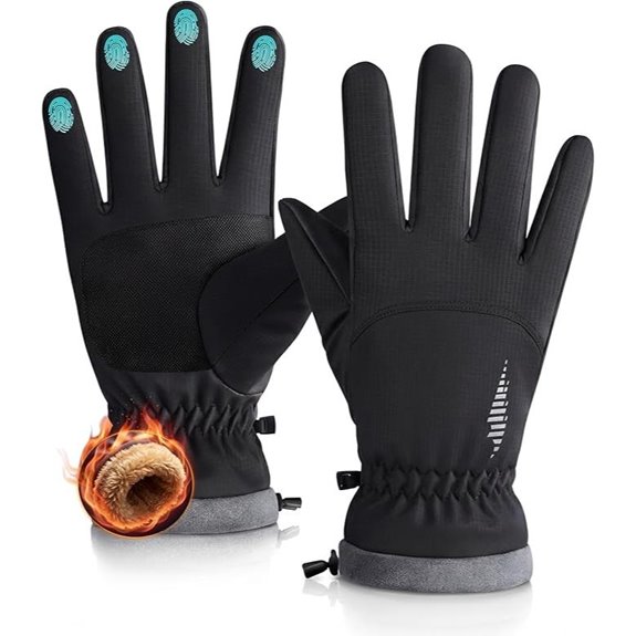 Winter Waterproof Ski Gloves with Touchscreen for Outdoors