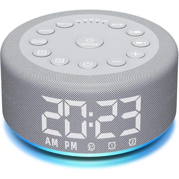 White Noise Sound Machine with Alarm and Sleep Sounds