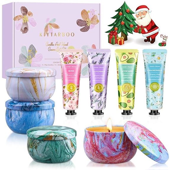 Gift Basket for Women: Spa Candle & Lotion Set