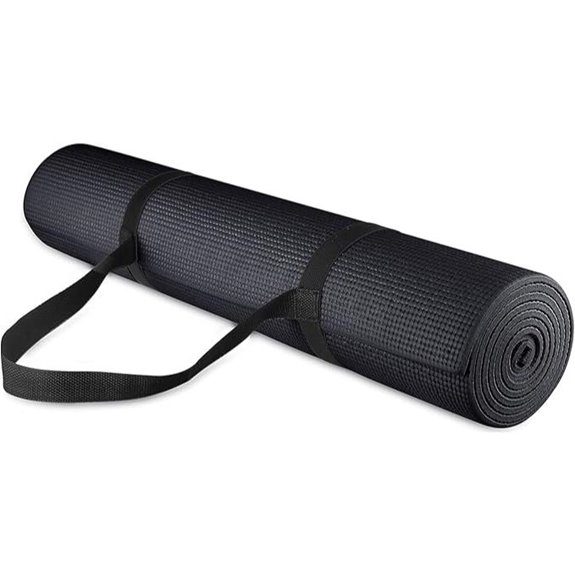 Fitvids 1/4-Inch Anti-Tear Yoga Mat with Strap