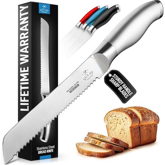 Zulay Kitchen 13-Inch Serrated Bread Knife