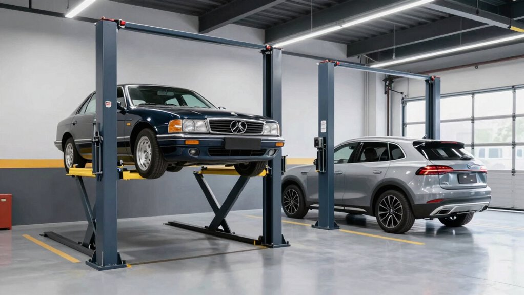 2 post lifts offer versatile vehicle compatibility