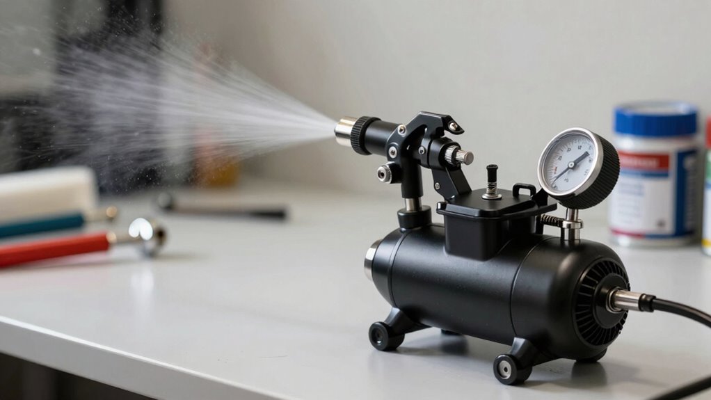 adjust compressor test spray