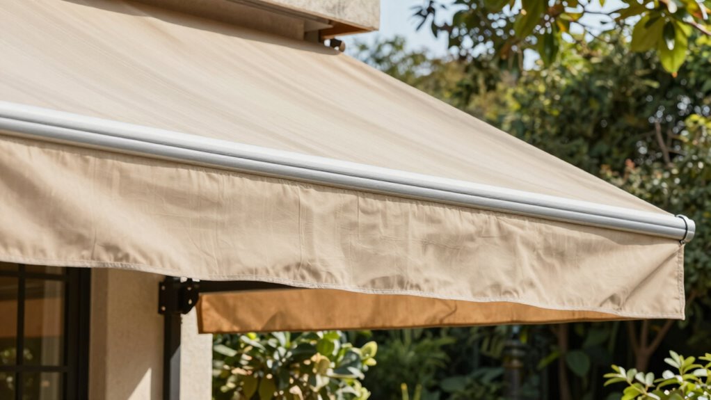 check awning for sagging