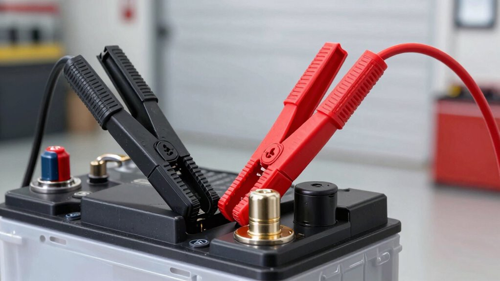 connect carefully prevent sparks