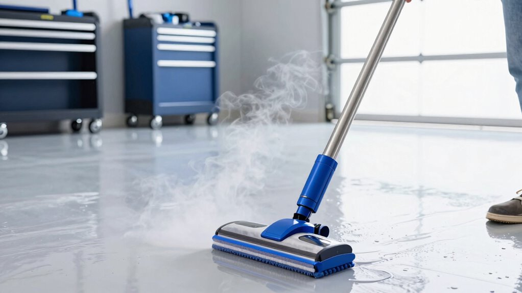 garage floor steam mop considerations