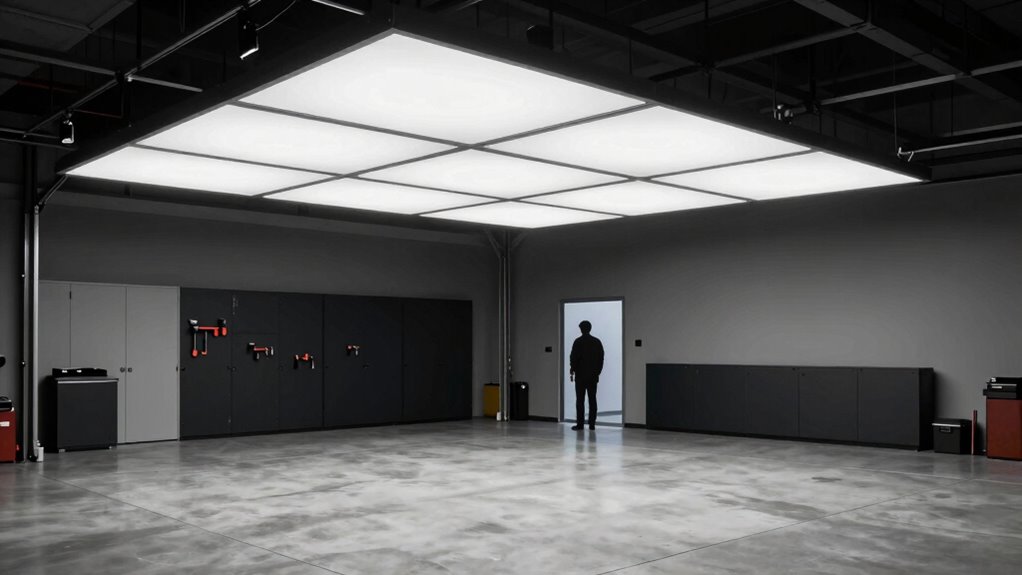 garage lighting shadow test