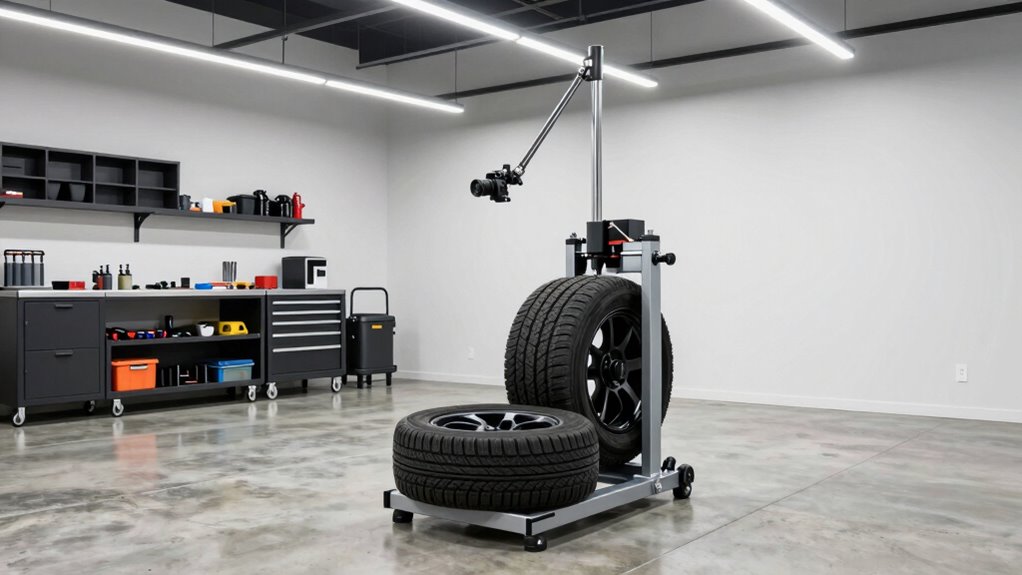 garage tire changer measurements