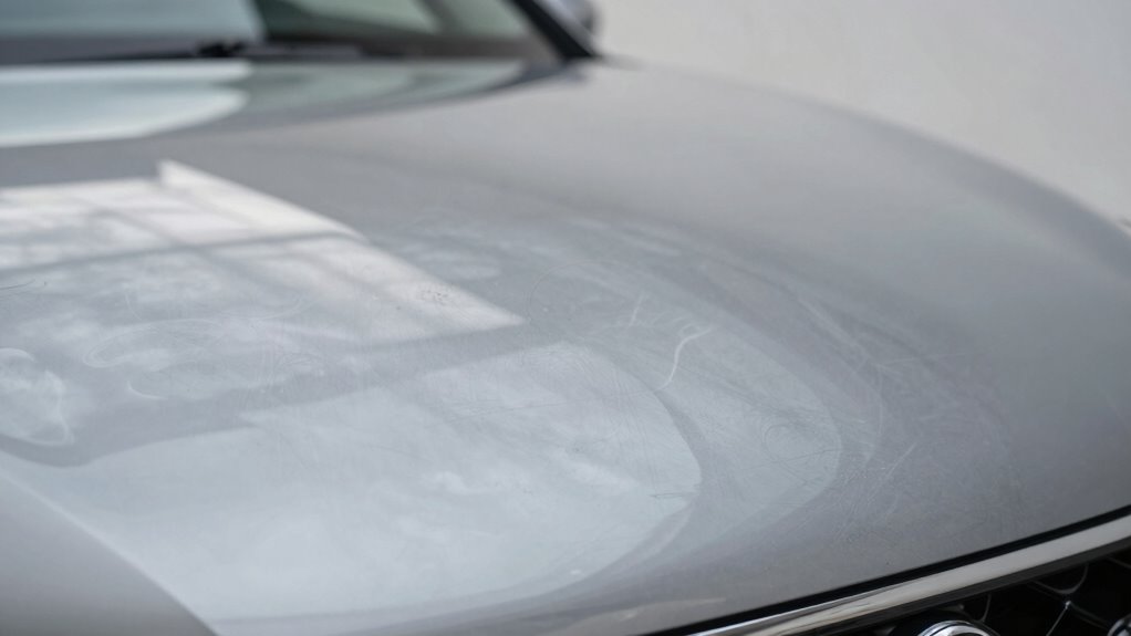 haze from improper polishing