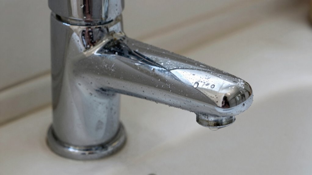 mineral buildup damages fixtures