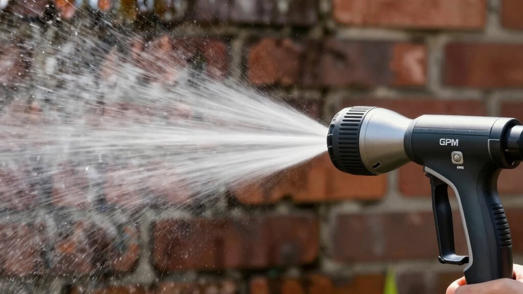 optimal water flow for cleaning