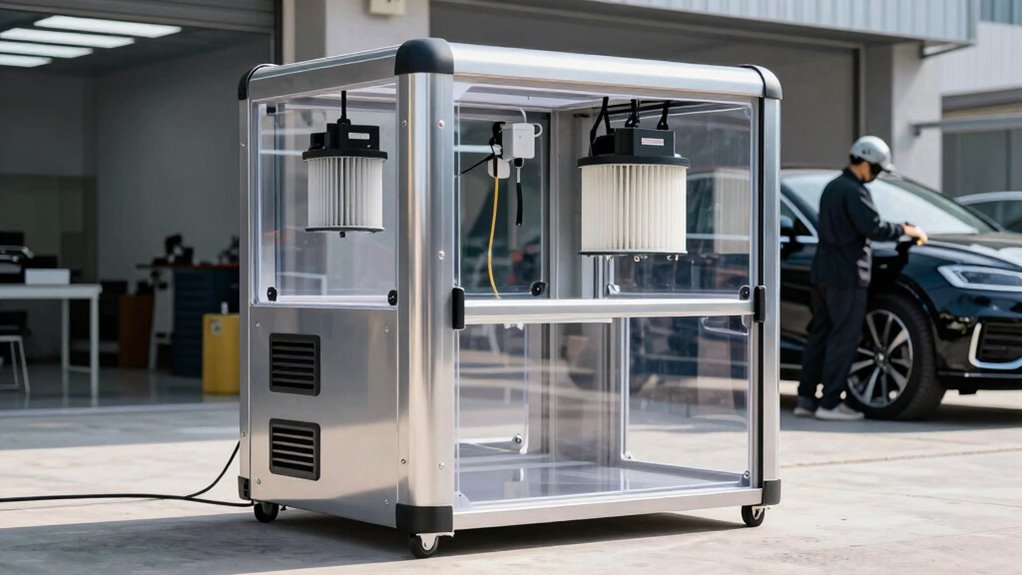 portable car paint booth selection