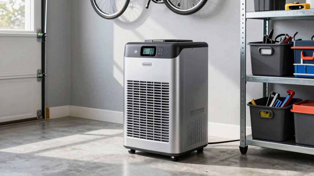 proper garage dehumidifier placement