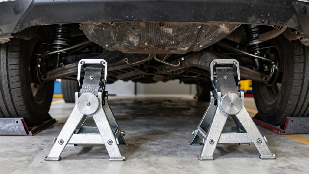 proper jack stand placement