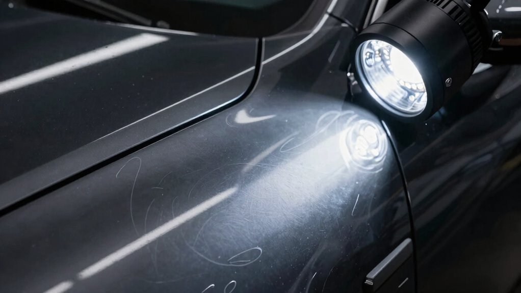 proper light for scratch detection