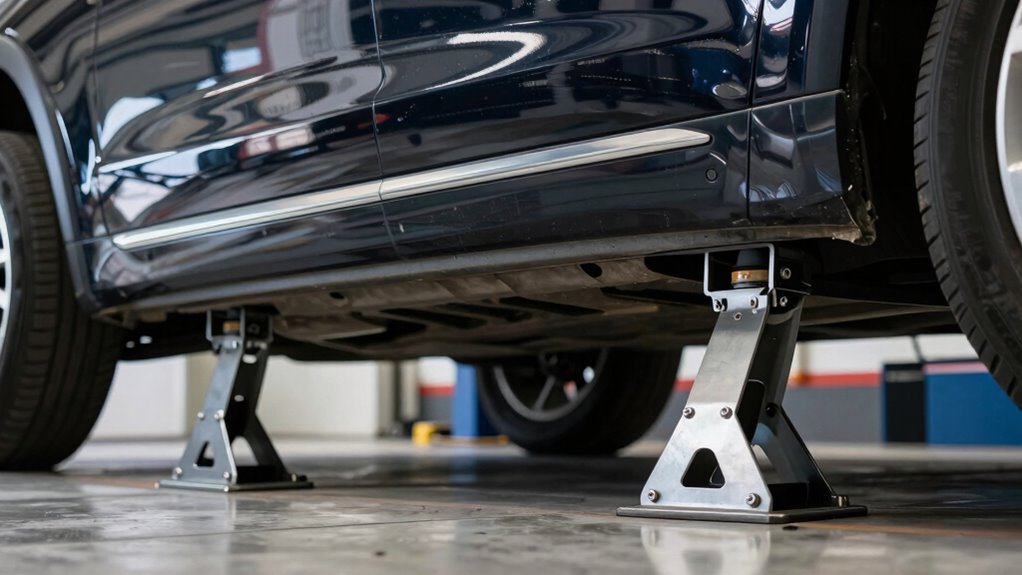 properly lift vehicle safely