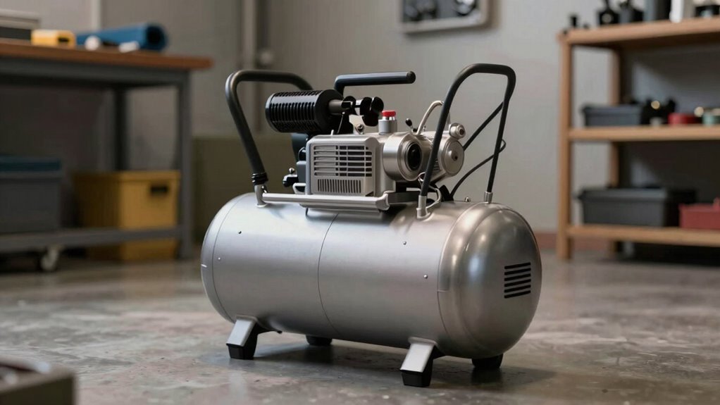 quiet noise reducing compressor features