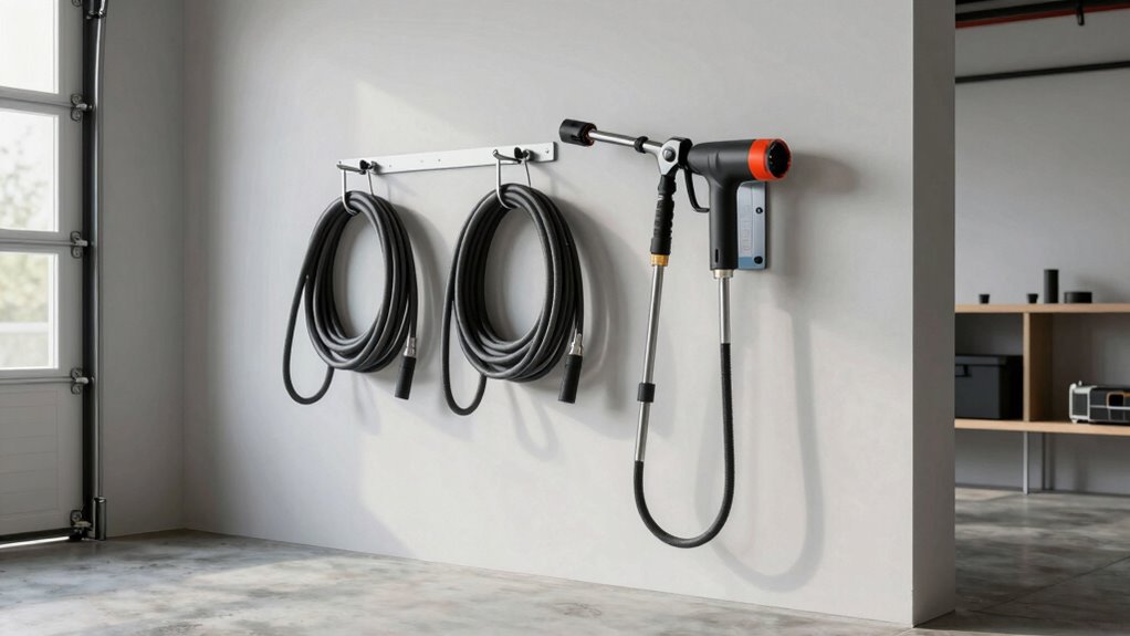 secure durable pressure washer storage