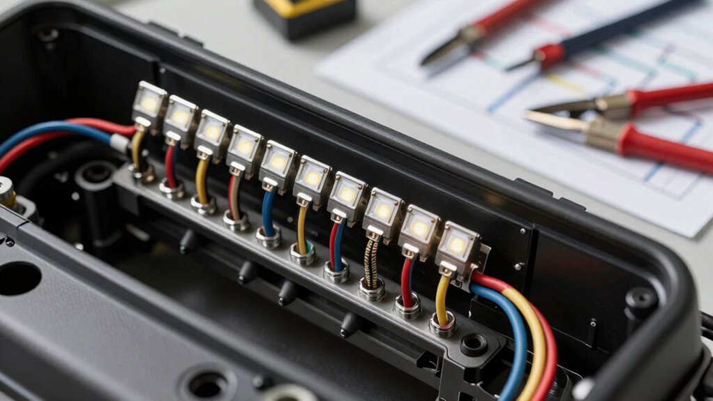 secure organized wiring connections