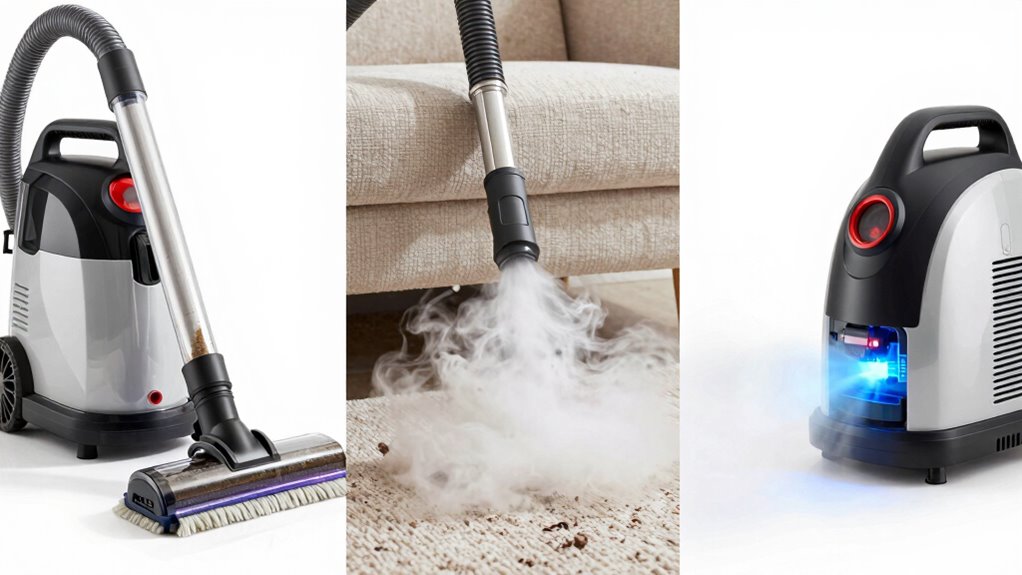steam sanitizes surfaces naturally