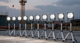 top battery work light tripods