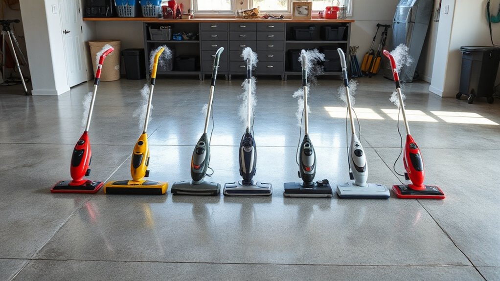 top garage floor steam mops