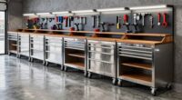 top garage rolling workbenches