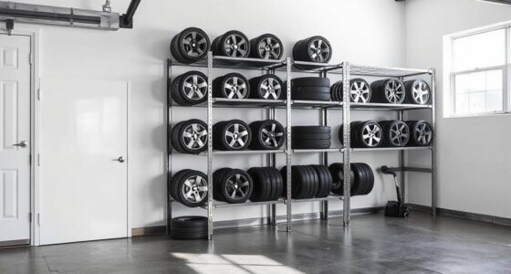 top garage wheel racks