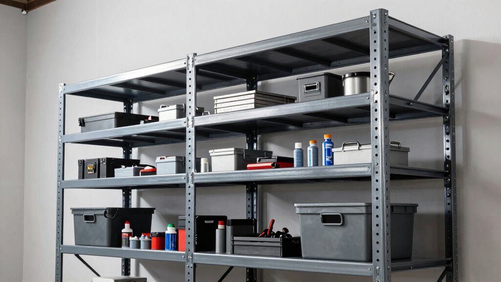 top heavy duty garage shelves