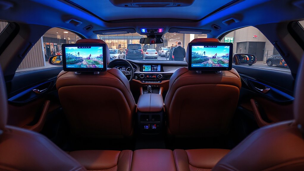 top rear seat entertainment options