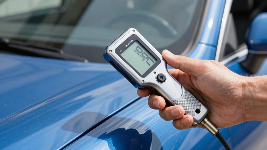 vehicle paint authenticity verification