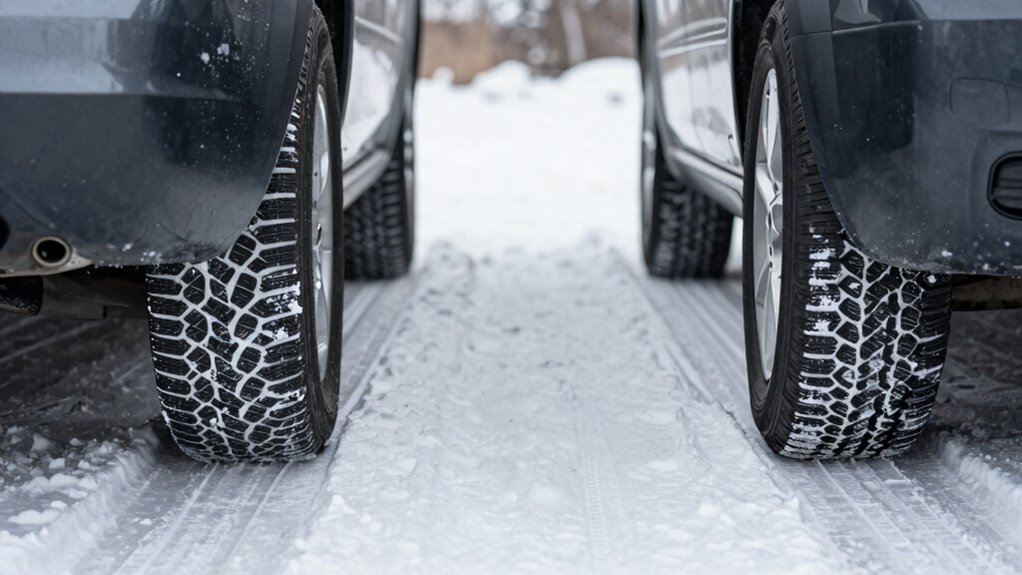 winter tire traction optimization