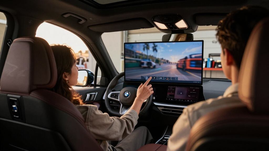 China's BMW iX5 Has More Of Everything, Including A Huge TV In The Back