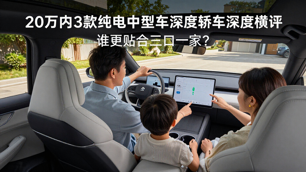 20万内3款纯电中型轿车深度横评：谁更贴合三口之家？ - 网通社