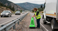 Colorado’s Plan To Protect Emergency Workers On The Shoulder? Giant, Neon Green Ford Trucks